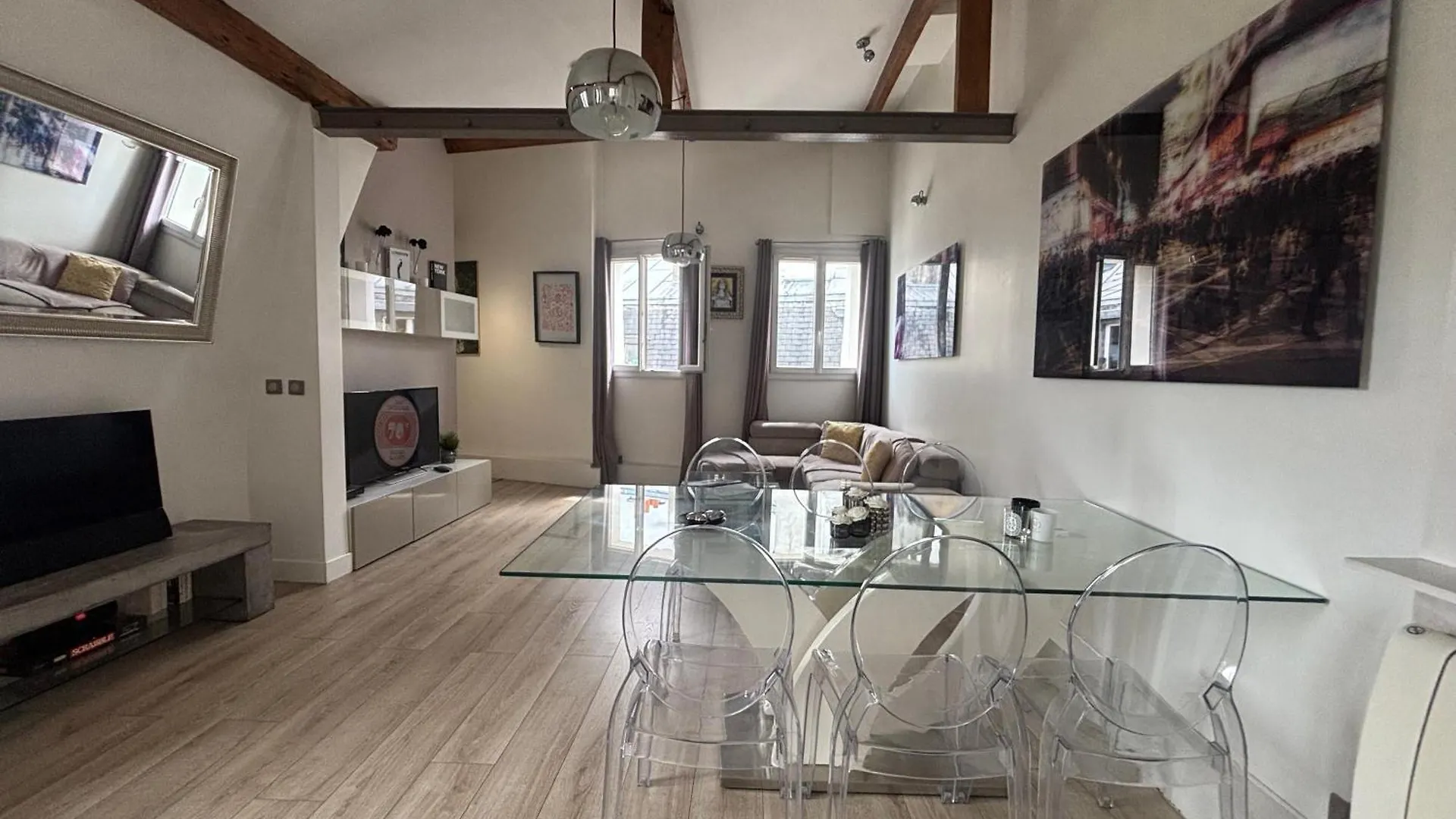 פריז Loft Refait A Neuf En Dernier Etage 2 Chambres
